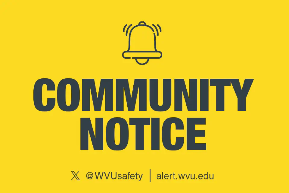 A graphic that reads 'Community Notice'
